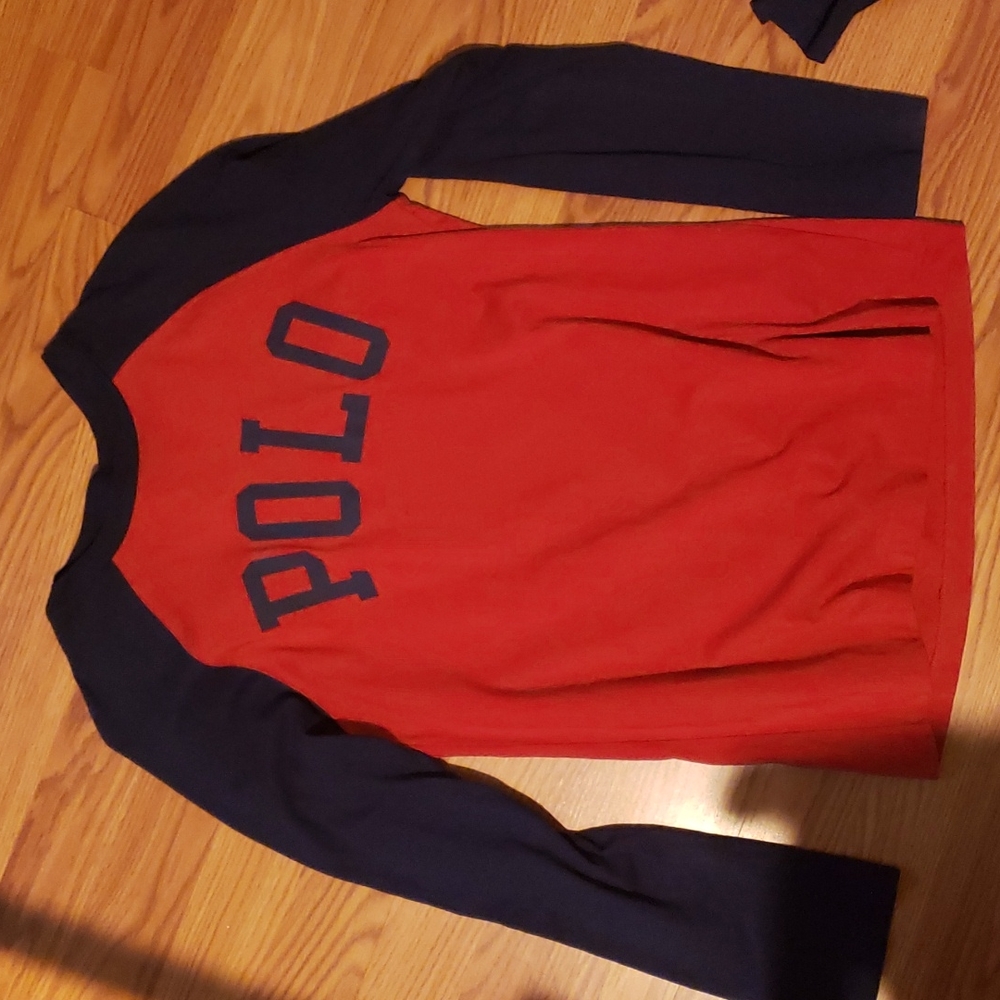 3 polo Ralph Lauren shirts size 14-16